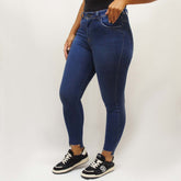 CALÇA JEANS SKINNY DETALHE BOLSOS 201042 REVANCHE